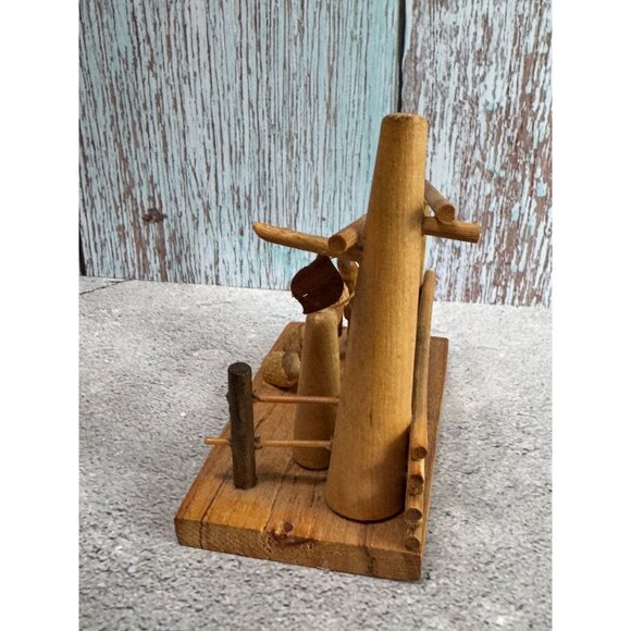 Vintage Wooden Nativity Scene Hand Made In Poland By S. Sitarski & J. Fedorowicz - Picture 9 of 10